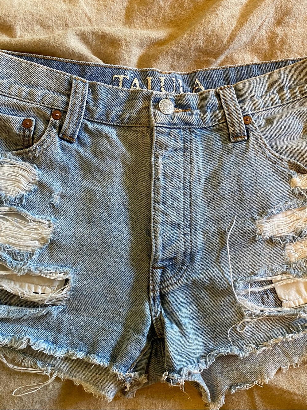 Talula Light Blue Denim Jeans with Branded Waistband
